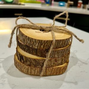 Lipper Intl. Acacia Wood Coaster Set